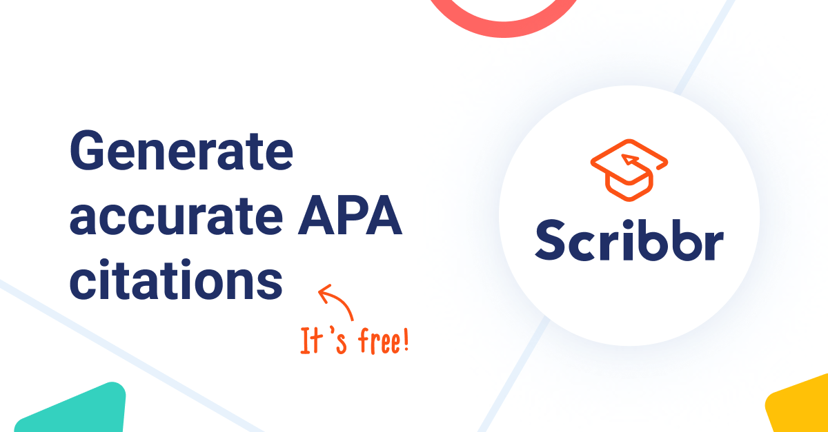 Free APA Citation Generator With Chrome Extension Scribbr