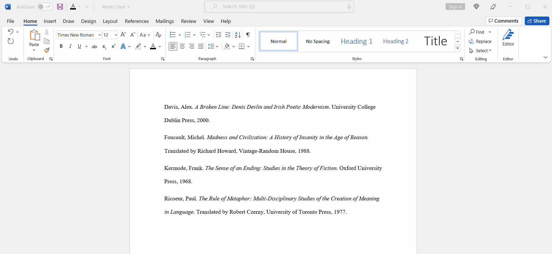 Hanging Indent Word Google Docs Instructions