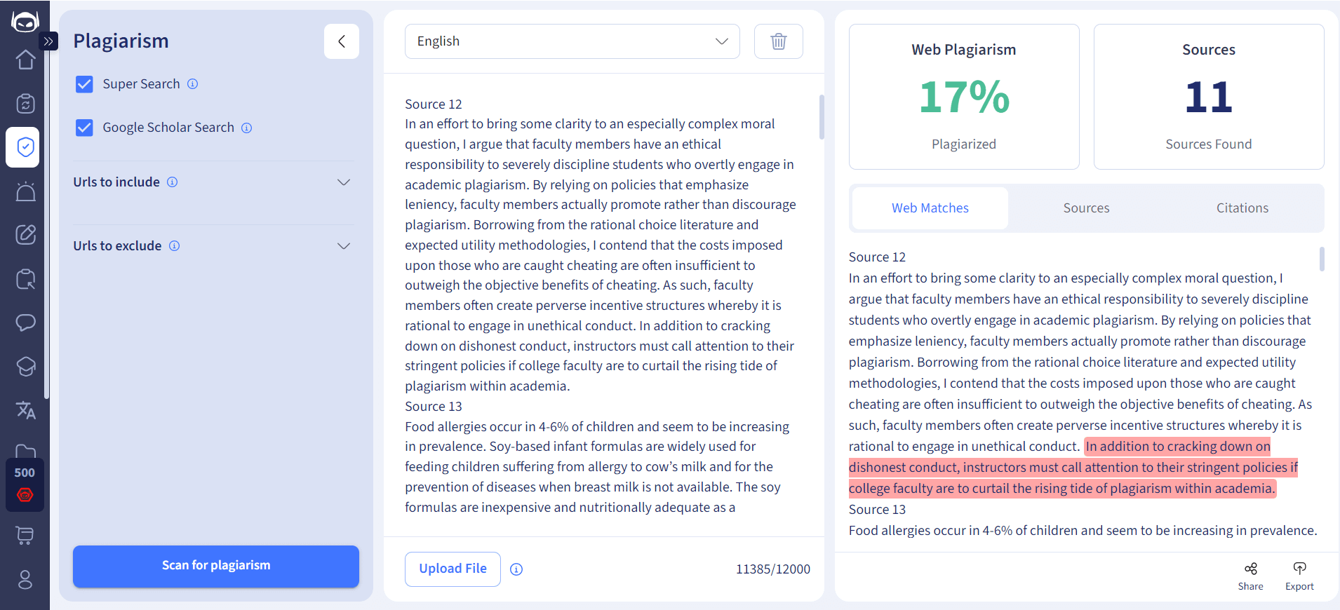 full thesis plagiarism checker